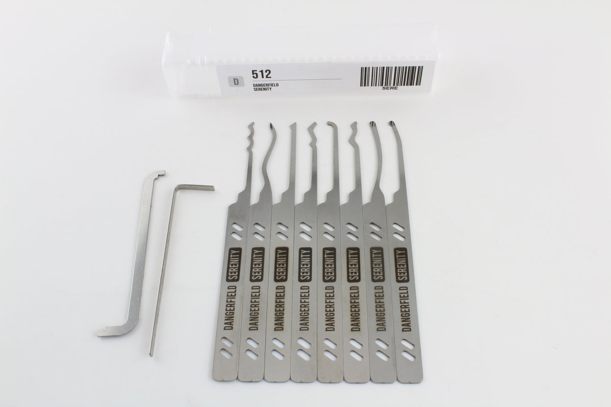Dangerfield Serenity Lock Pick Set - Core Lock Picks and Tensioners for all pickers