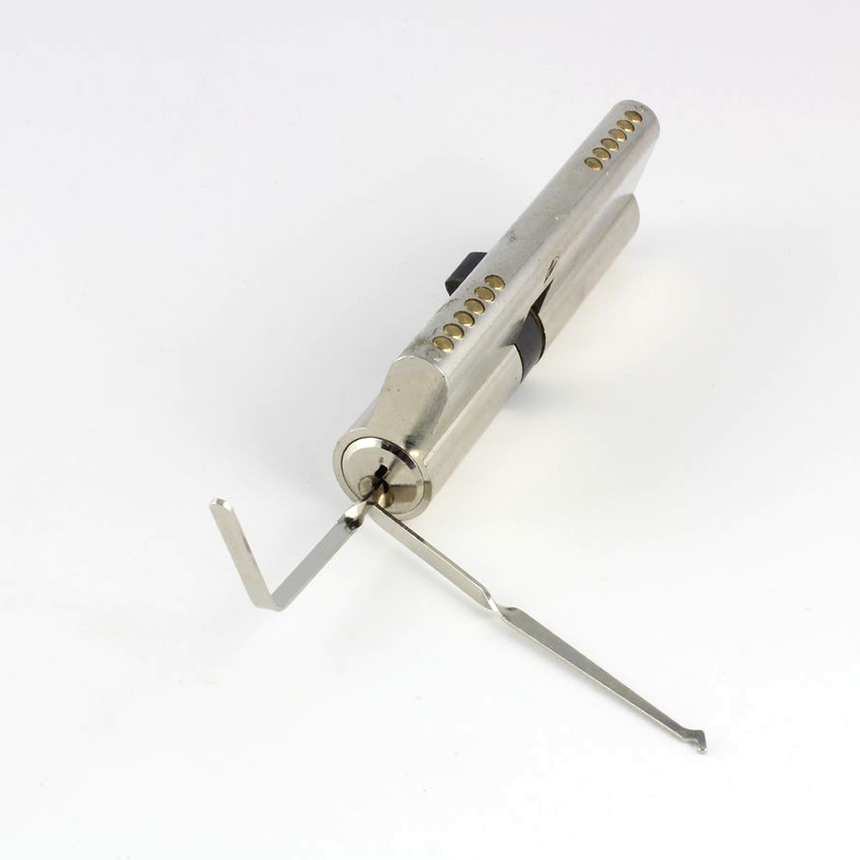 Both Bogotas in a eurocylinder lock. One for raking, one as tension tool.