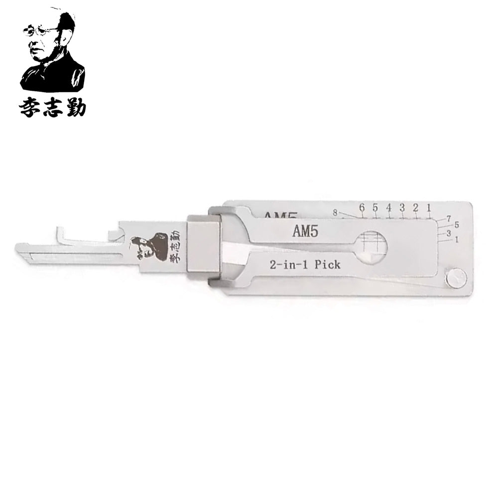 Lishi AM5 American Lock pick and decoder front product photo