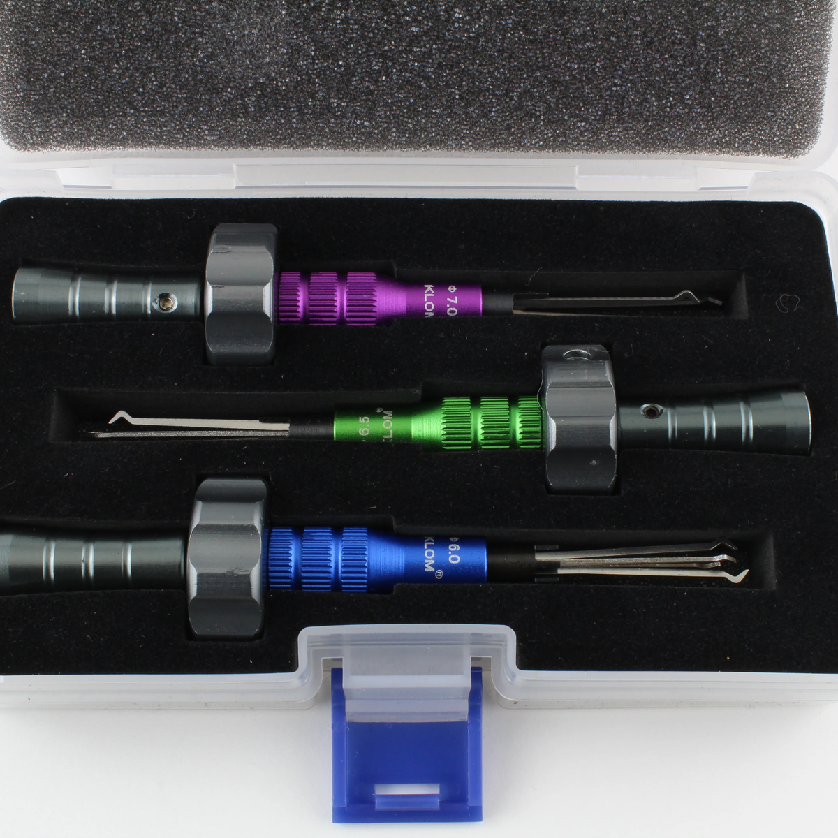 MultiGauge Lock Picks for 'Cross' or 'Cruciform' Locks + CASE