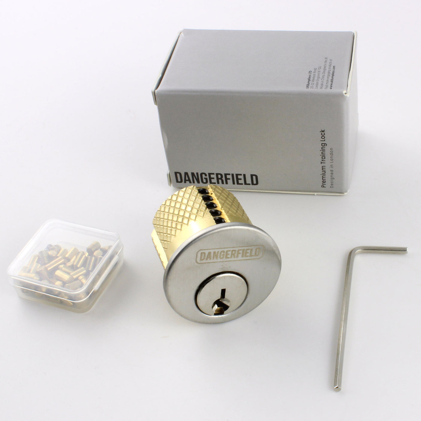 Dangerfield Repinnable Practice Lock Kit + Pins, Springs, Stoppers, Hex Allen Key