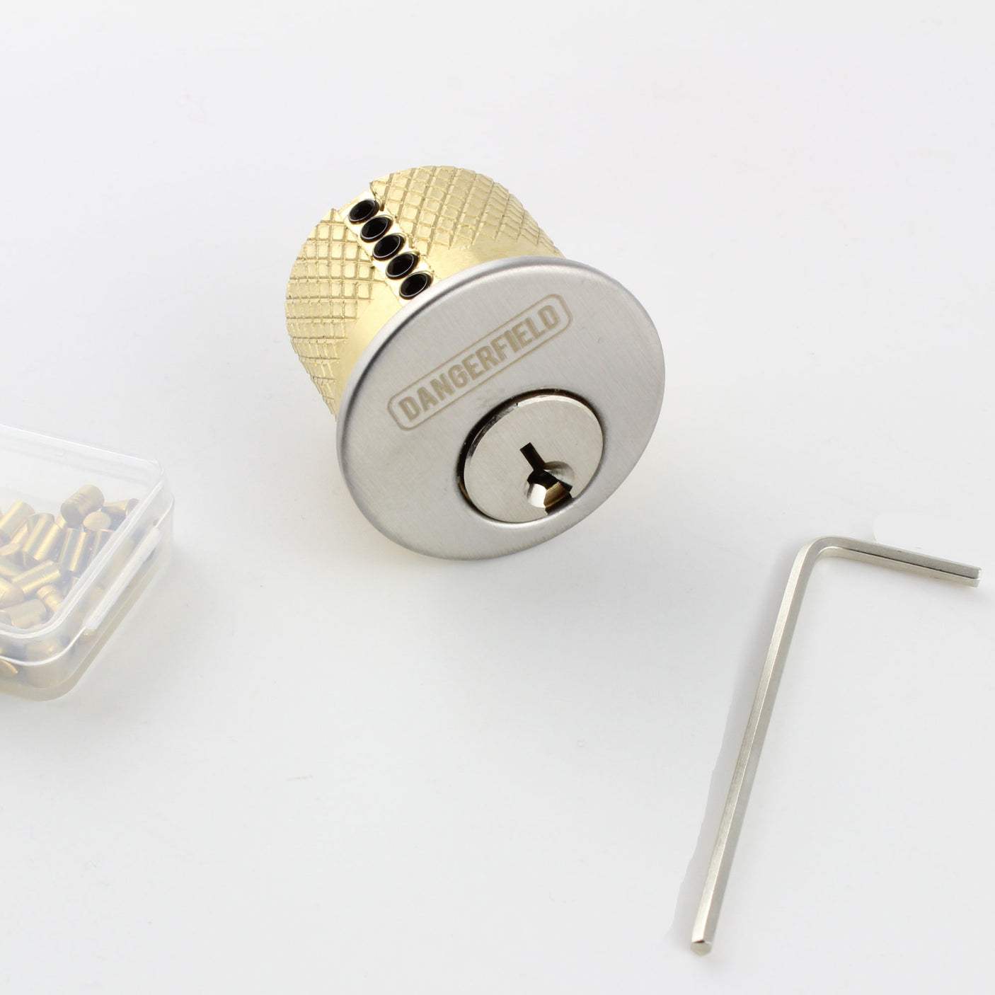 Dangerfield Repinnable Practice Lock Kit + Pins, Springs, Stoppers, Hex Allen Key