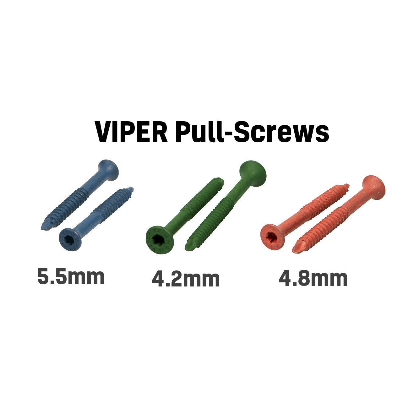 Multipick VIPER pull screws in three gauges