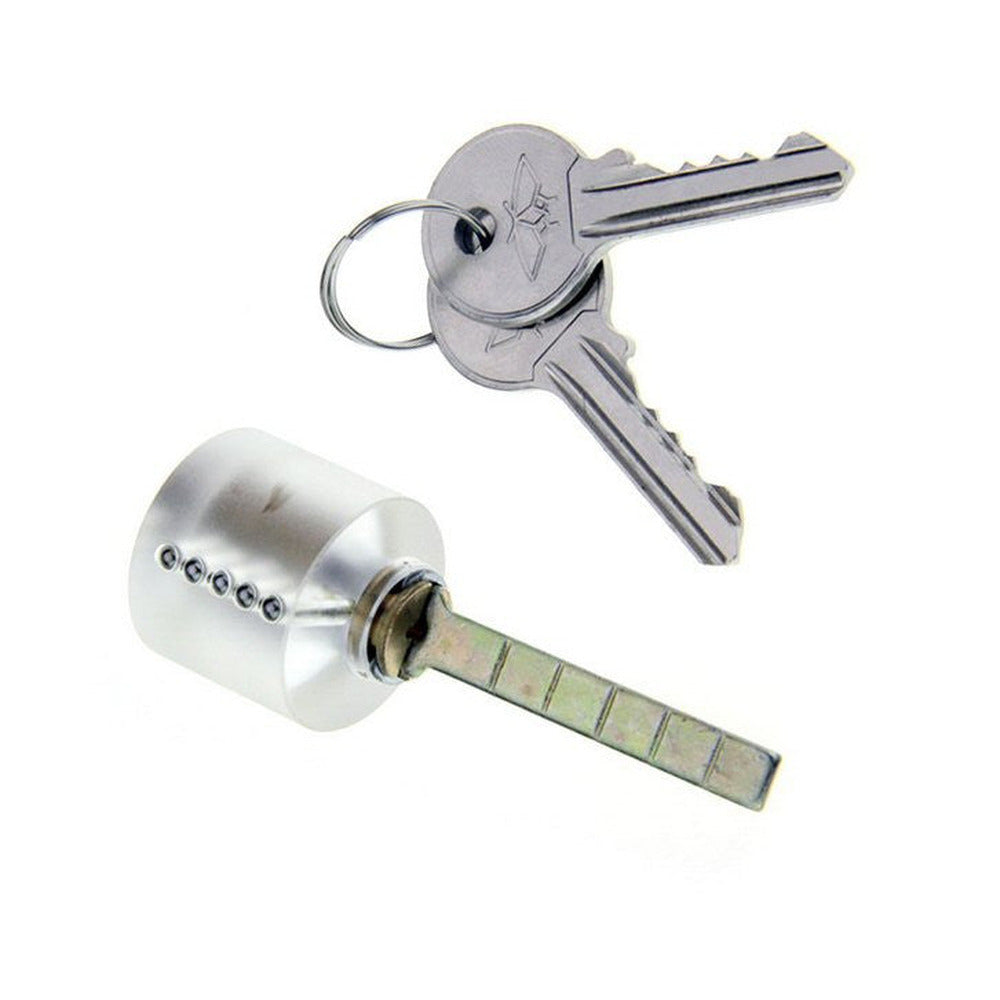 Practice rim cylinder lock angled view