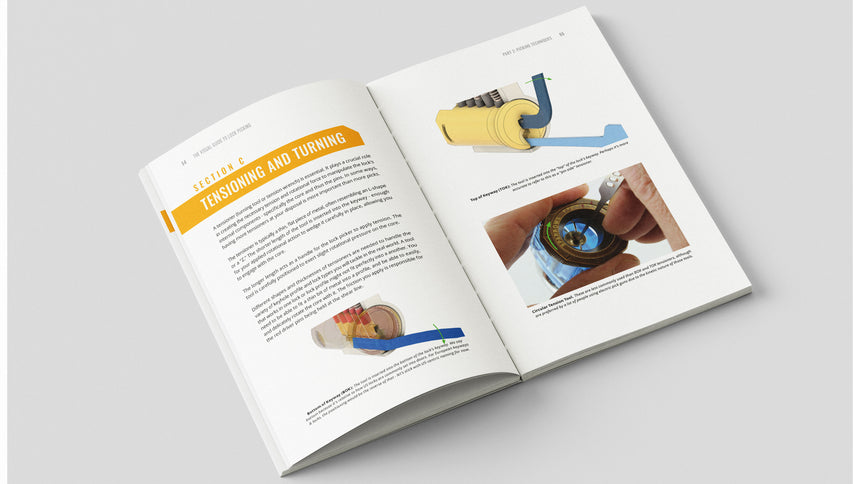 Lock Picking, The Beginners Visual Guide - 190 Full Color Illustrations and 176 Pages teaching you how to pick locks in depth