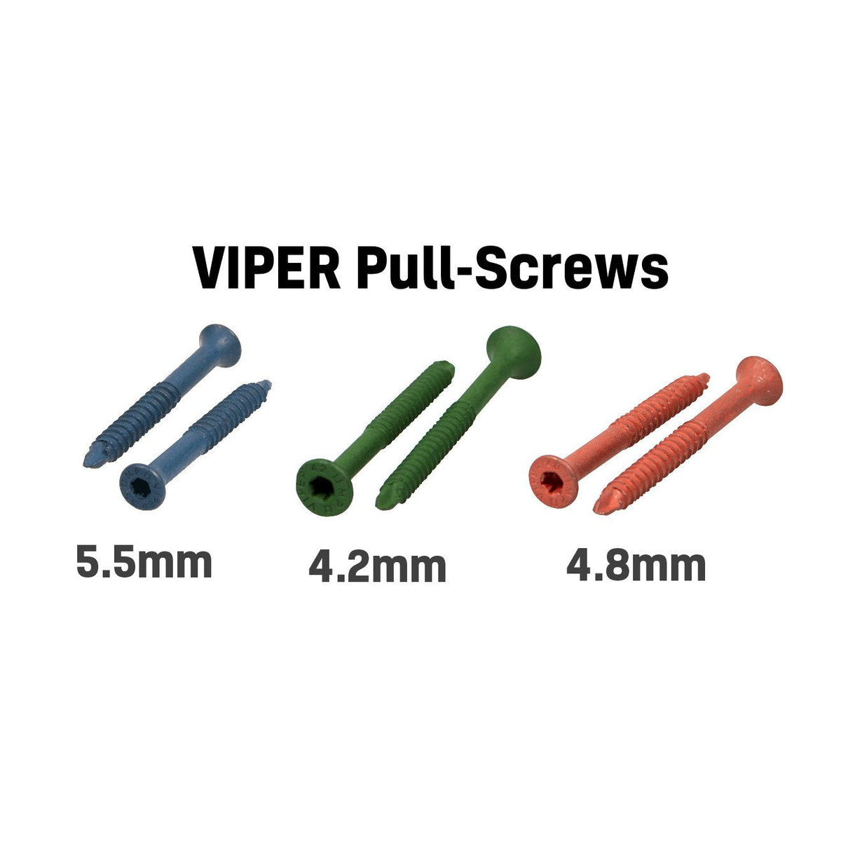 Multipick VIPER self tapping pull screws for bell plug pullers