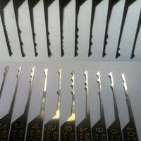 Close-up of GOSO wave rake pick profiles