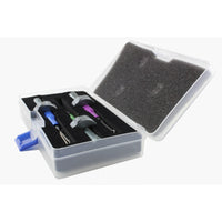 Cross and cruciform lock picks stored in hard case