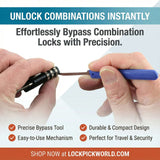 Combination Lock Picks, Bypass Mini-Knife Set (2)