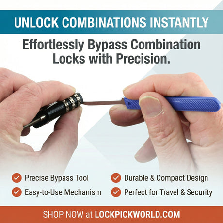Combination Lock Picks, Bypass Mini-Knife Set (2)