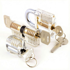 Dangerfield boxed clear practice lock set of three