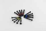 Lokko self-tapping screws arranged in a sunburst showing the countersunk star-drive heads