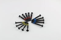 Lokko self-tapping screws arranged in a sunburst showing the countersunk star-drive heads