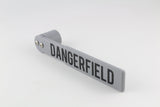 Dangerfield Bump Hammer from the rear, head fastened to the flat handle with visible bolts