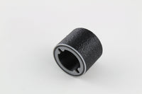 Close angled view of the bump key dampener and its keyway-shaped seating slot