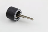 Bump key fitted into the rubber dampener shown from the side