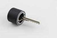 Bump key fitted into the rubber dampener shown from the side