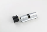 Bump key and dampener seated in a euro cylinder lock from a different angle