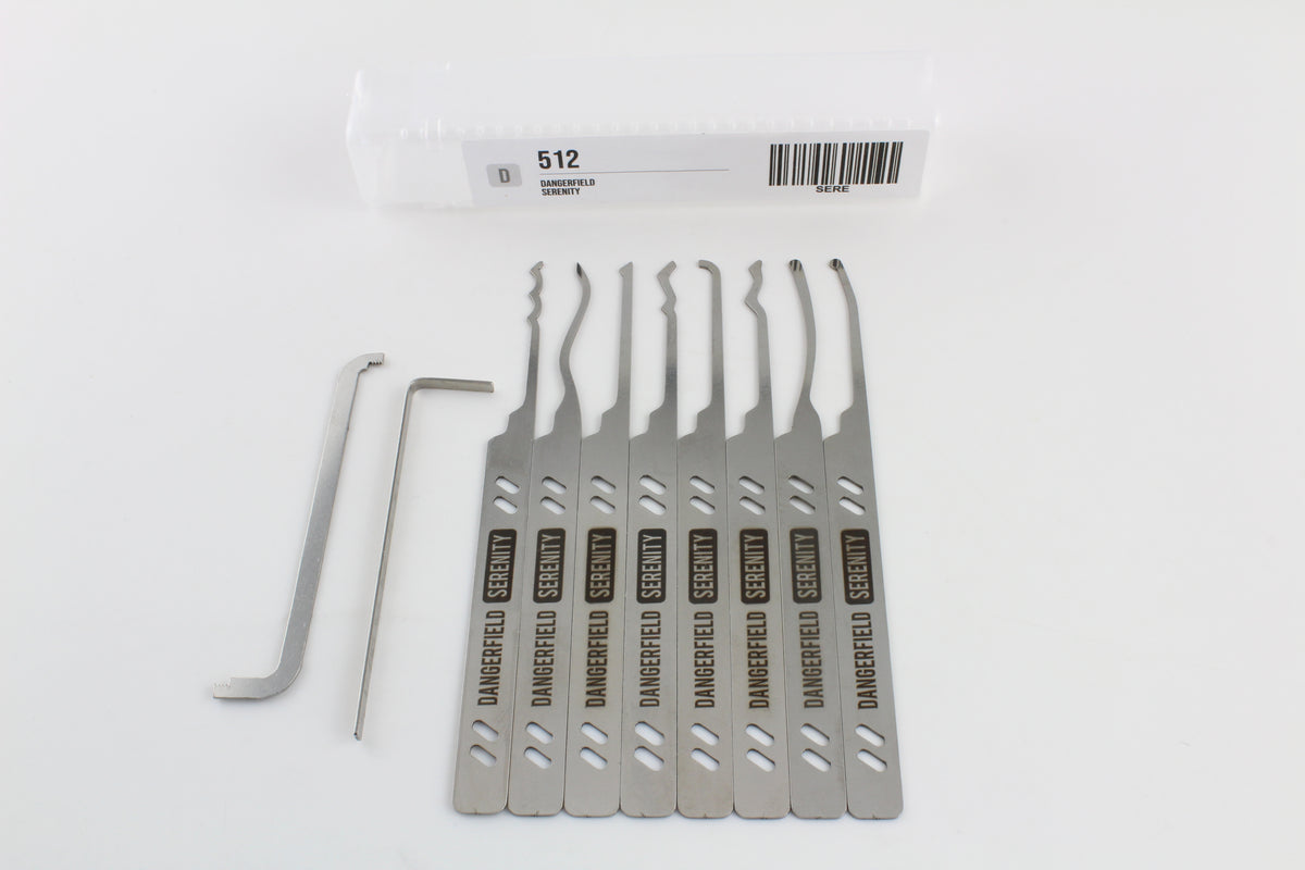 Dangerfield Serenity Lock Pick Set - Core Lock Picks and Tensioners for all pickers