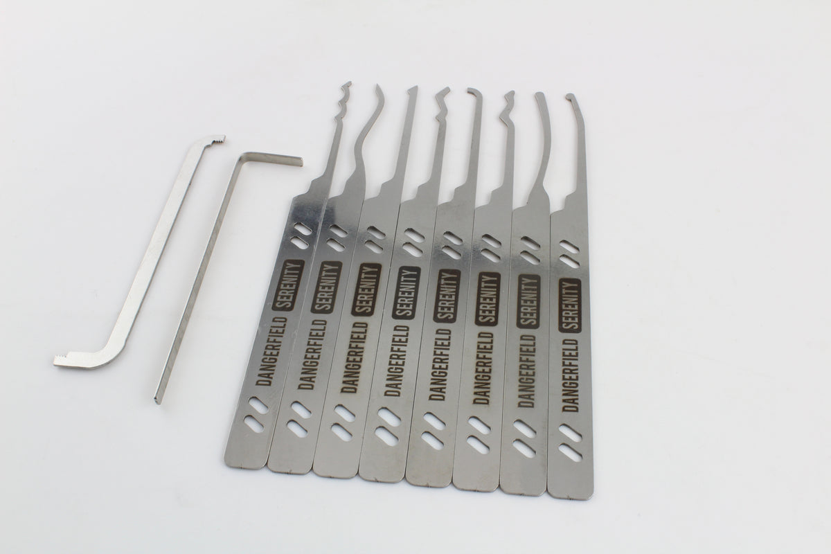 Dangerfield Serenity Lock Pick Set - Core Lock Picks and Tensioners for all pickers