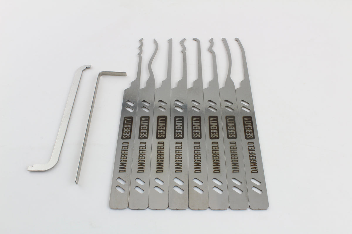 Dangerfield Serenity Lock Pick Set - Core Lock Picks and Tensioners for all pickers