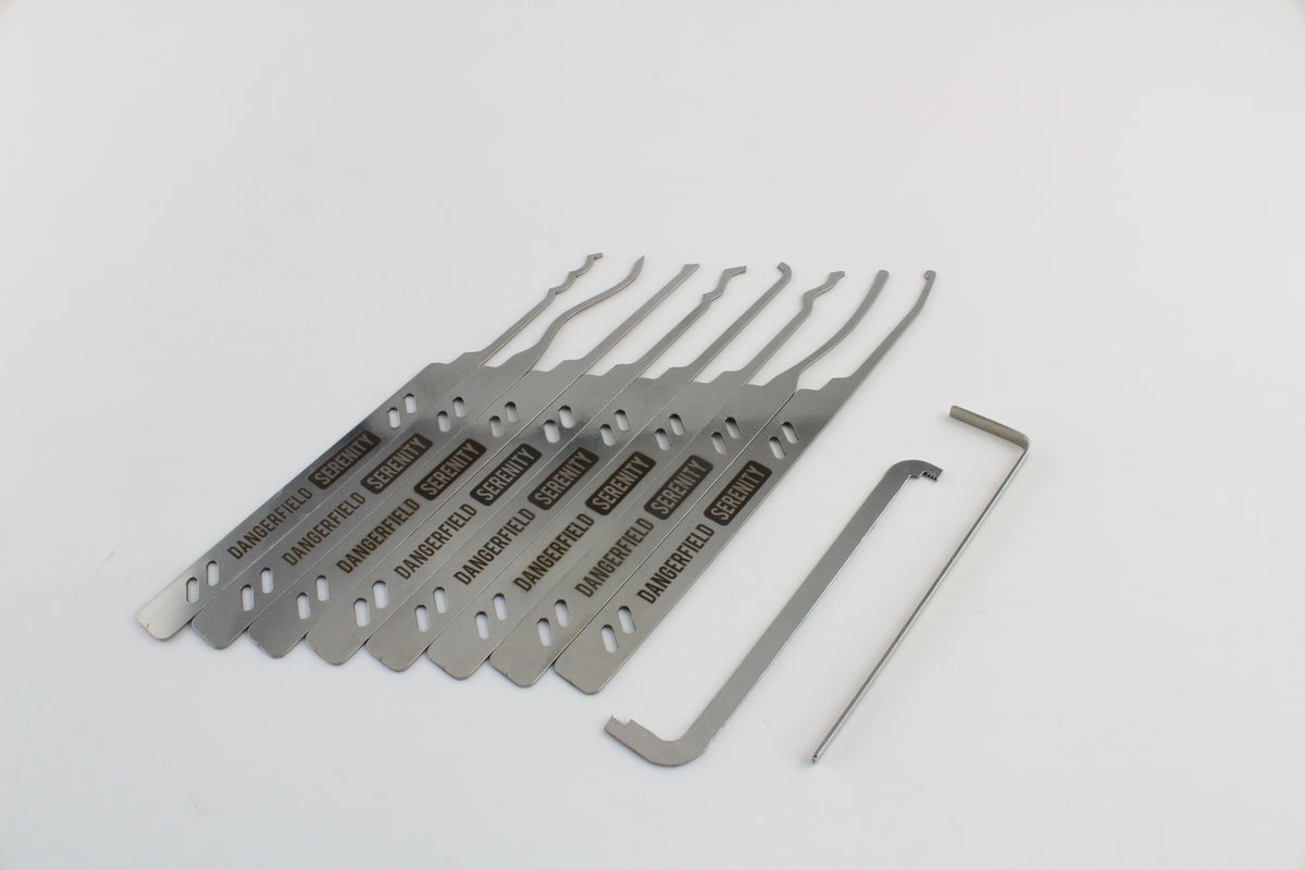 Dangerfield Serenity Lock Pick Set - Core Lock Picks and Tensioners for all pickers