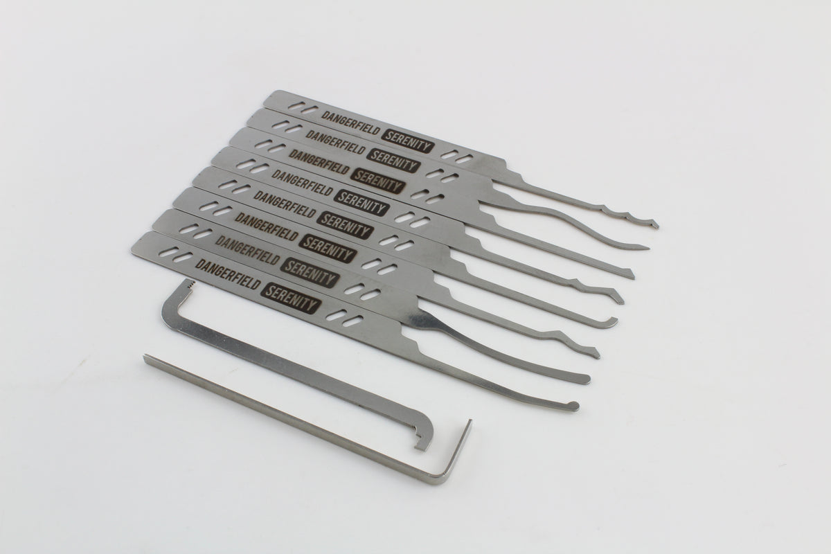 Dangerfield Serenity Lock Pick Set - Core Lock Picks and Tensioners for all pickers