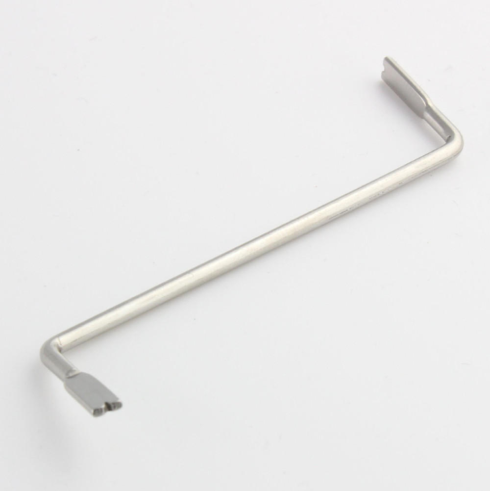 Dangerfield Zedwrench Tension Tool For Lock Picking - showing angle of spade end.