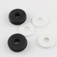 A selection of rubber and Silicon Dampeners on a white background, for lock bumping
