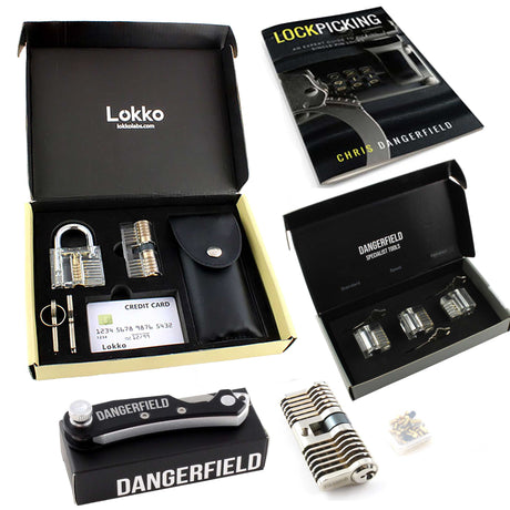 Beginners Lock Pick Set Box - Tactile Lockpicks, Practice Locks, Spy Kit & Dummies Guide