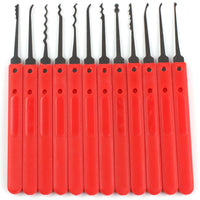 Compact Lock Pick Set Lokko Diamond red picks only vertical