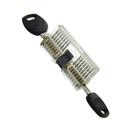 Clear dimple practice cylinder lock