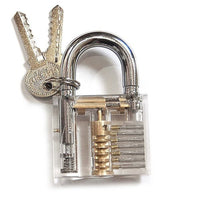 Clear Practice Lock clearpadlock