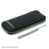 Dangerfield lock pick case angled with sample pick