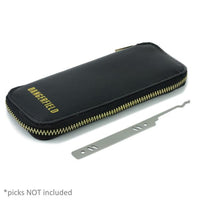 Dangerfield lock pick case angled with sample pick