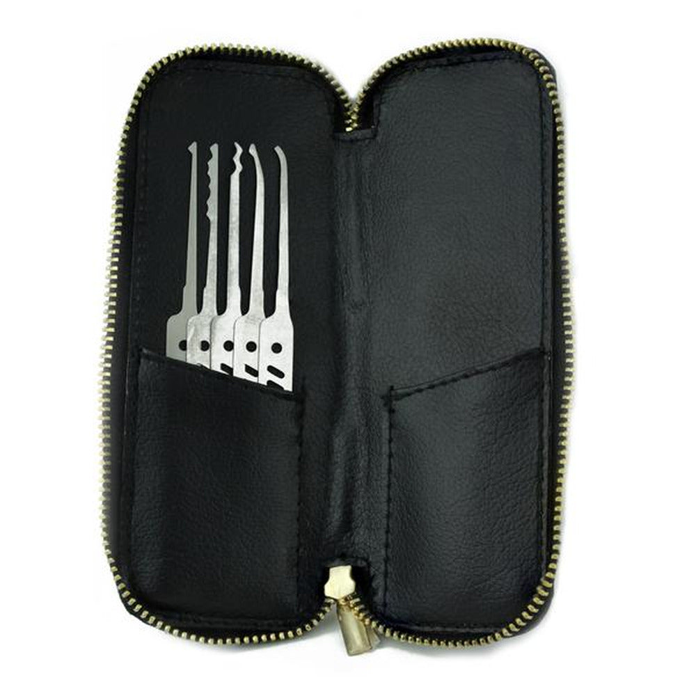 Dangerfield zip-around lock pick case open for tools