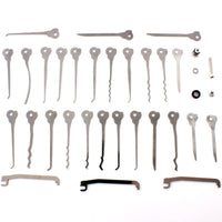 The skeleton 30 piece expansion set all laid out on a white surface