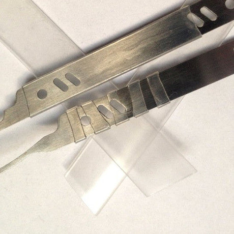 Clear heat-shrink sleeves for lock pick handles