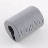 Grey textured Lokko euro cylinder hand support with a euro profile shaped socket and embossed LOKKO branding