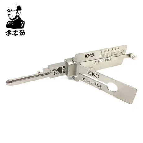 Lishi KW5 Kwikset 6-pin pick and decoder front view