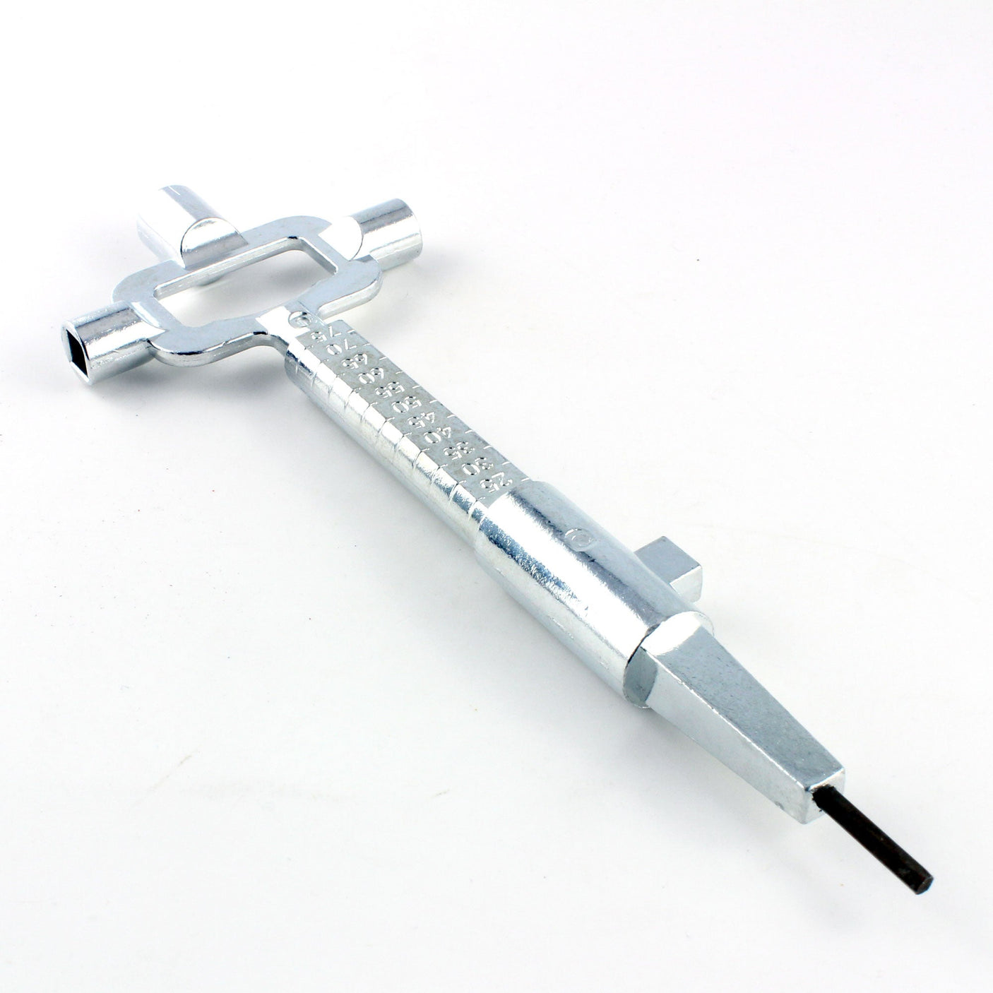 Lokko cam turner included with the bell plug puller set, used to throw the lock after plug removal