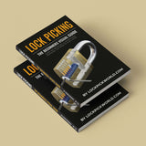 Cover image of the book 'Lock Picking - The Beginner's Visual Guide' showcasing two stacked illustrated guides.