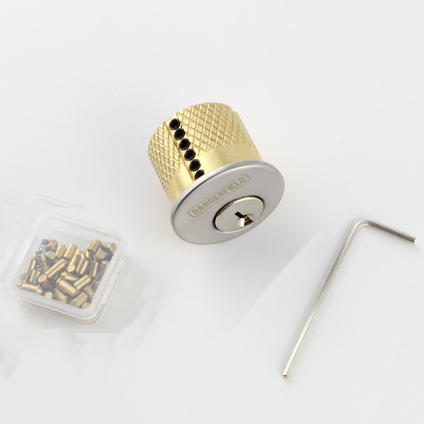 Dangerfield Repinnable Practice Lock Kit + Pins, Springs, Stoppers, Hex Allen Key