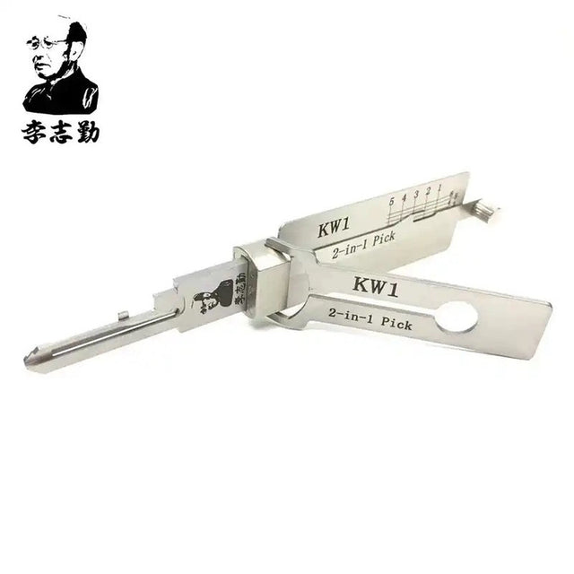 Lishi KW1 Kwikset 5-pin pick and decoder front view