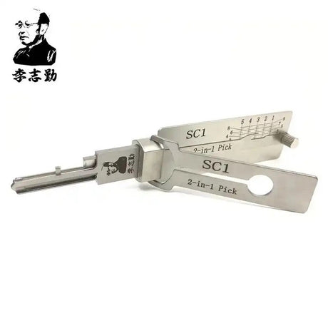 Lishi SC1 Schlage 5-pin pick and decoder front view