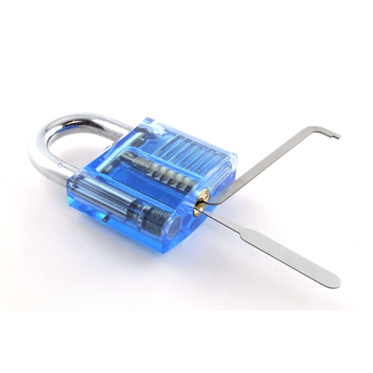Pocket Lock Pick Set blue padlock mini picks