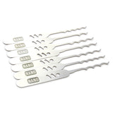 Lock Pick Rakes, the Nano, Covert EDC + Leather wallet by Dangerfield nanosh