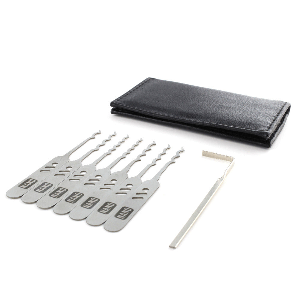 Lock Pick Rakes, the Nano, Covert EDC + Leather wallet by Dangerfield nan2