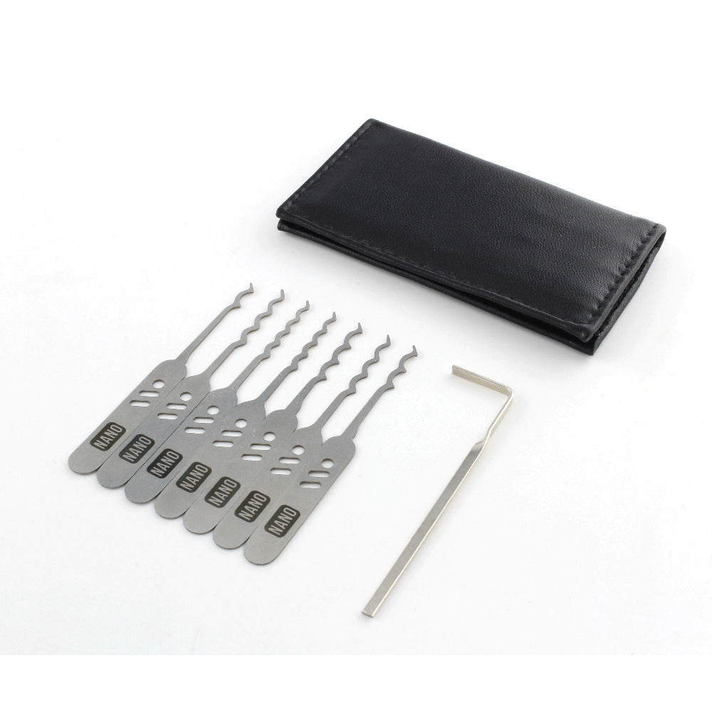 Lock Pick Rakes, the Nano, Covert EDC + Leather wallet by Dangerfield nan3