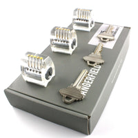 Dangerfield Eureka clear practice lock set on box